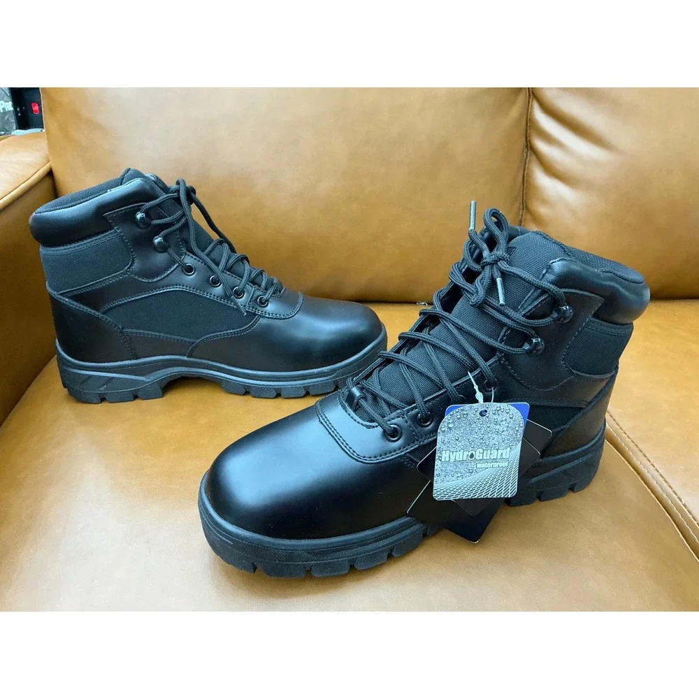 Skechers Wascana Benen Work Boots Mens 9.5 Black New Waterproof Tactical 77526W